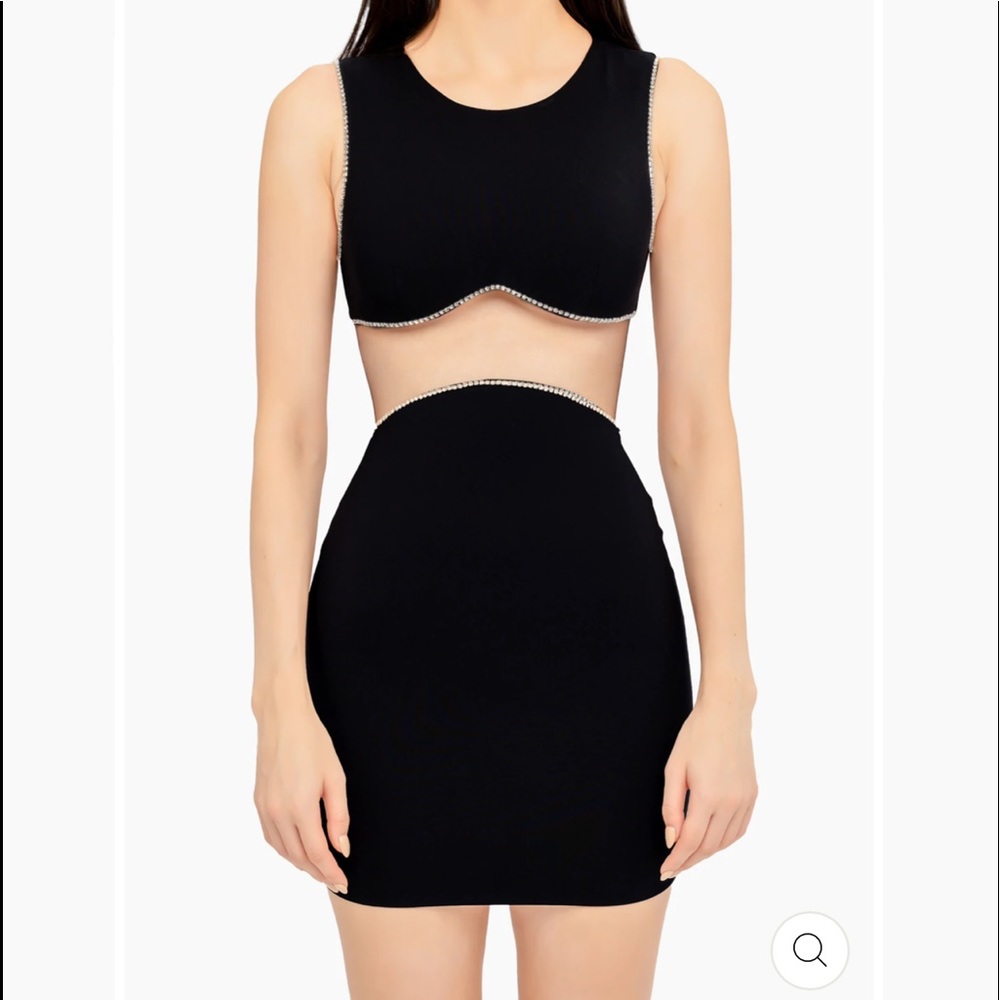 Medium Heiress Beverly Hills EMBELLISHED CRYSTAL LINED MINI DRESS